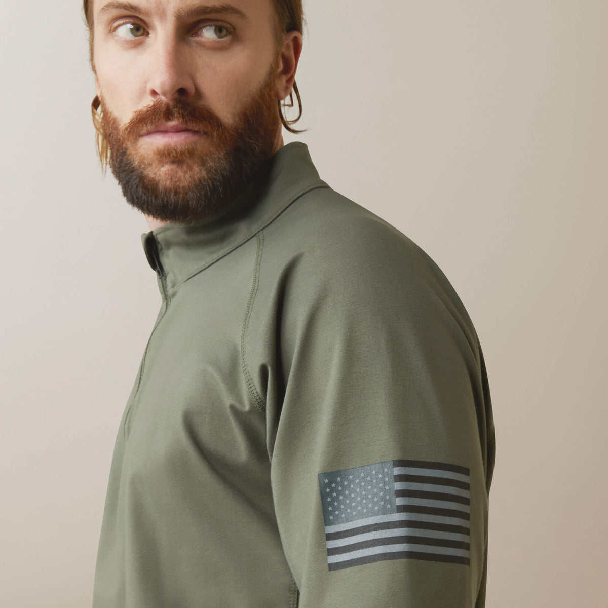 Ariat Everyday | FR Combat Stretch Patriot 1/4 Zip Work Shirt