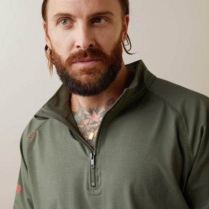 Ariat Everyday | FR Combat Stretch Patriot 1/4 Zip Work Shirt