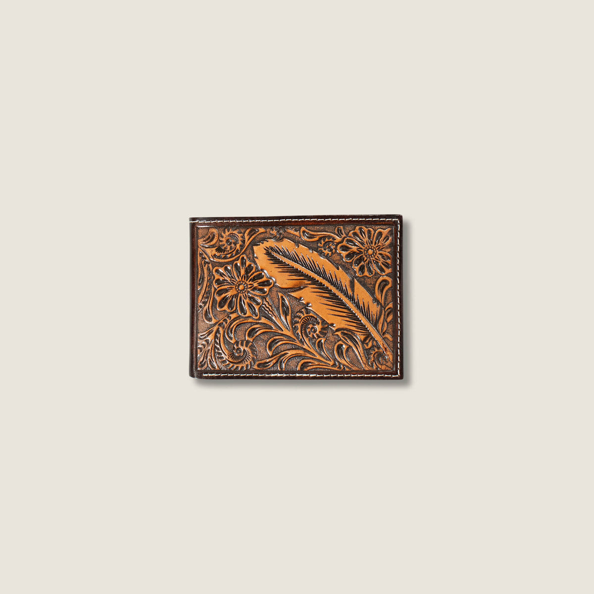 Ariat Recommended | Tooled Feather Bifold Wallet