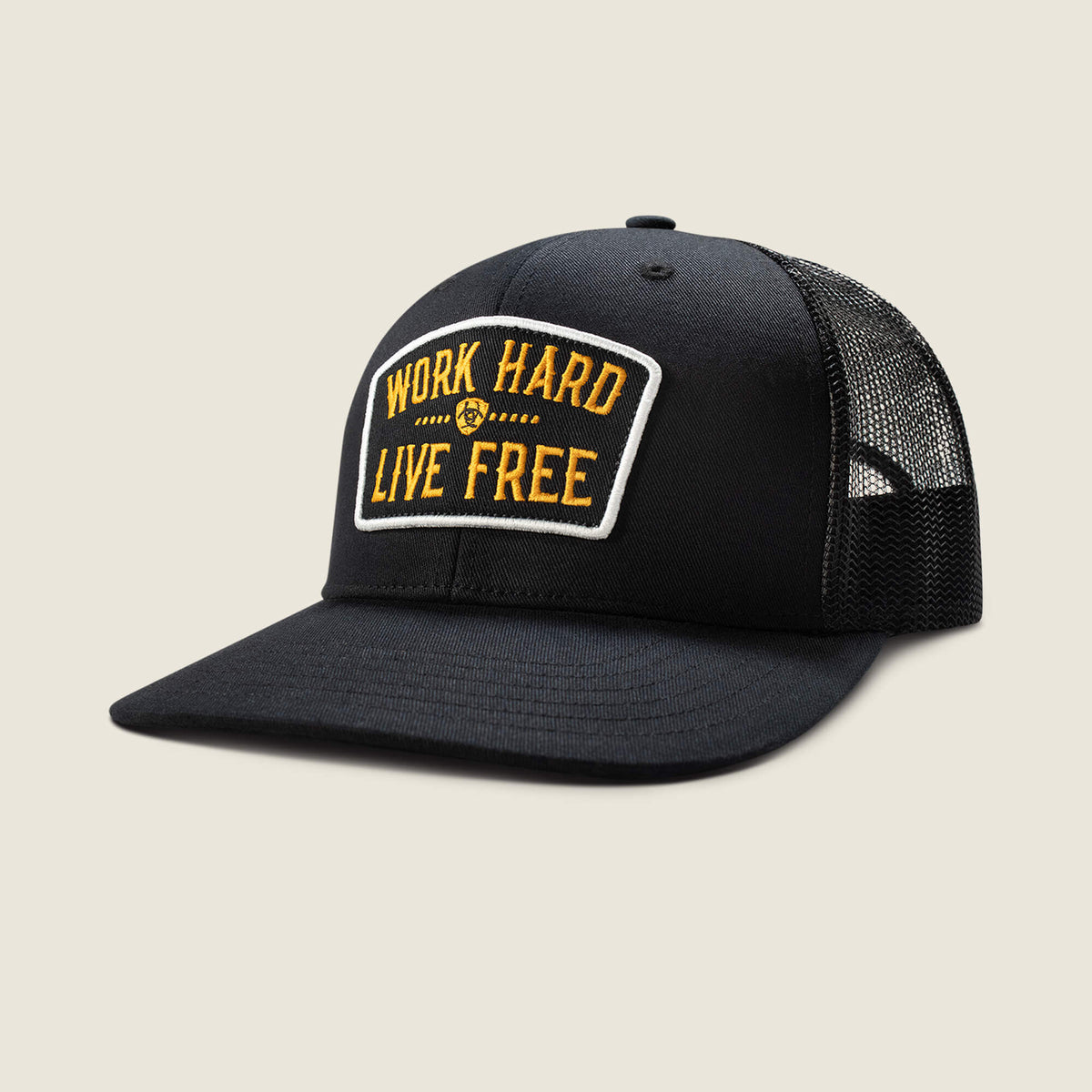 Ariat Trusted | Work Hard Live Free Patch Snapback Cap