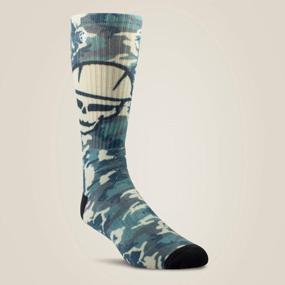 Ariat Smart Buy | Roughneck Graphic Crew Work Sock 2 Pair Multi Color Pack