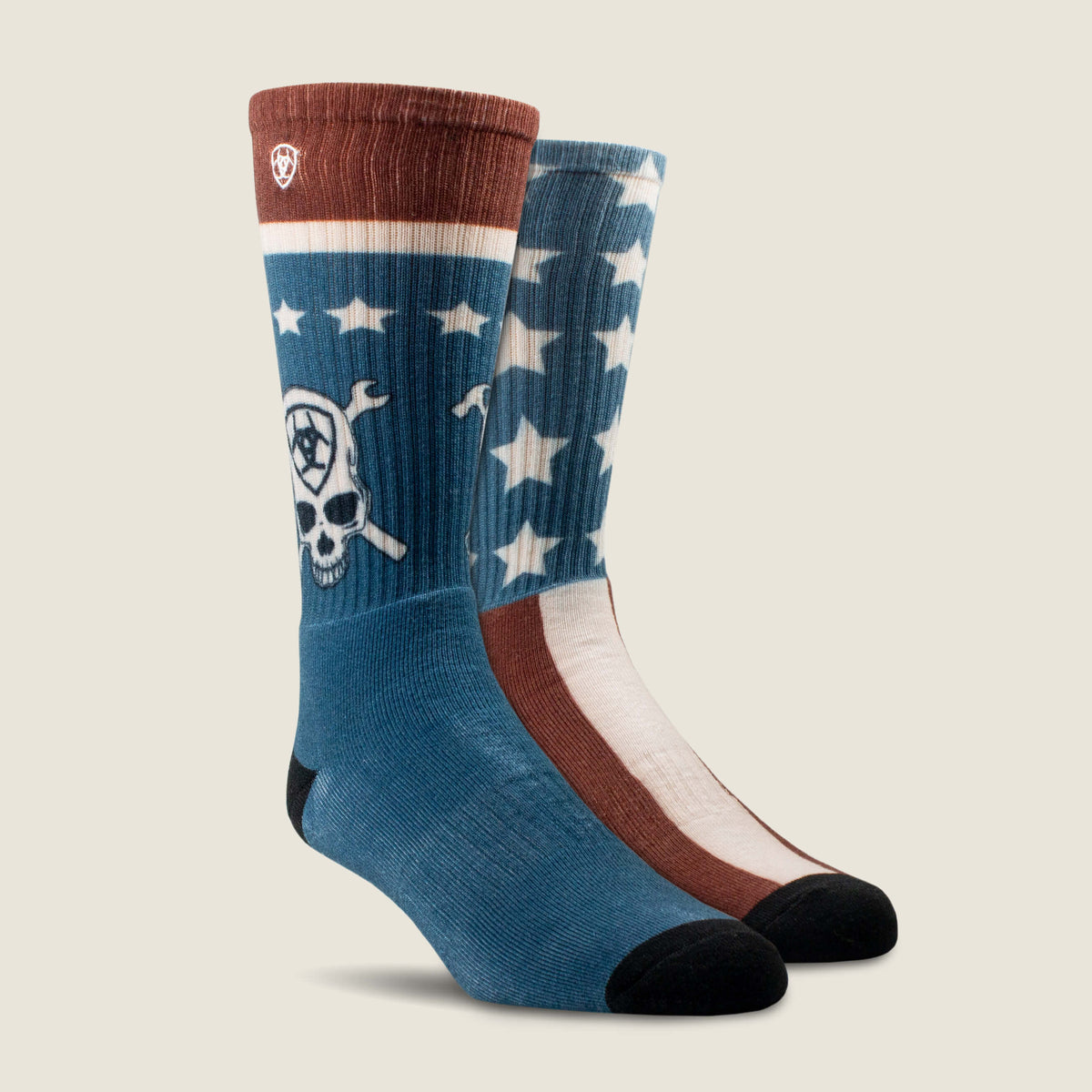 Ariat New | Patriot Graphic Crew Work Sock