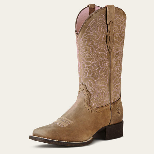 Ariat Premium | Round Up Remuda Wide Square Toe Western Boot
