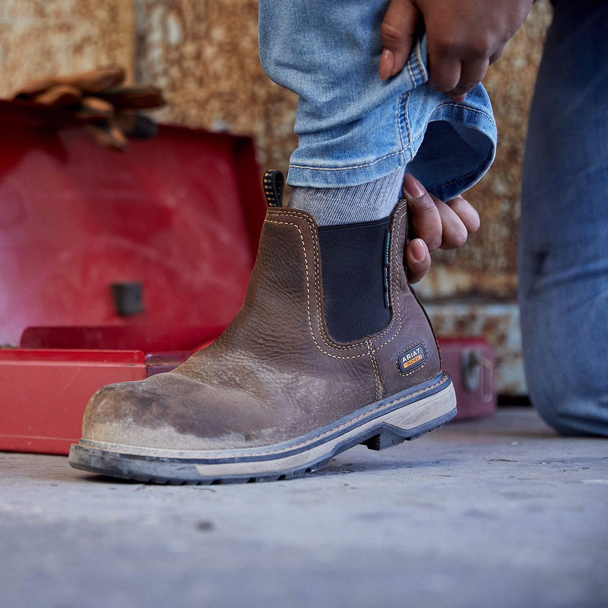 Ariat Customer Favorite | Riveter Chelsea CSA Waterproof Composite Toe Work Boot