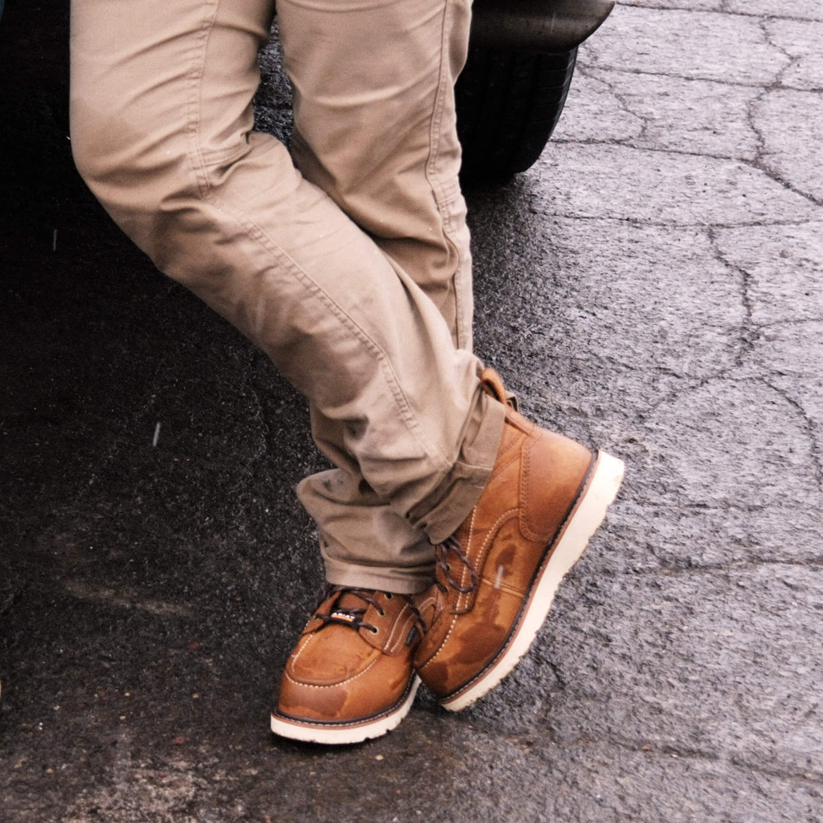 Ariat Sale | Rebar Wedge Moc Toe Waterproof Composite Toe Work Boot