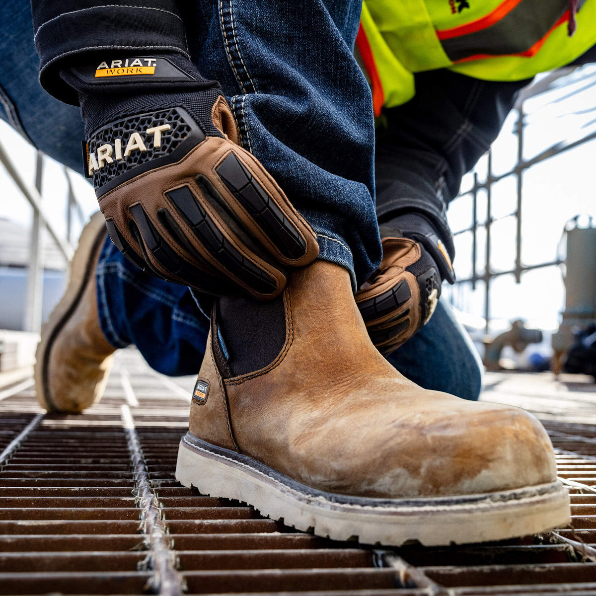 Ariat Featured | Rebar Wedge Chelsea Waterproof Composite Toe Work Boot