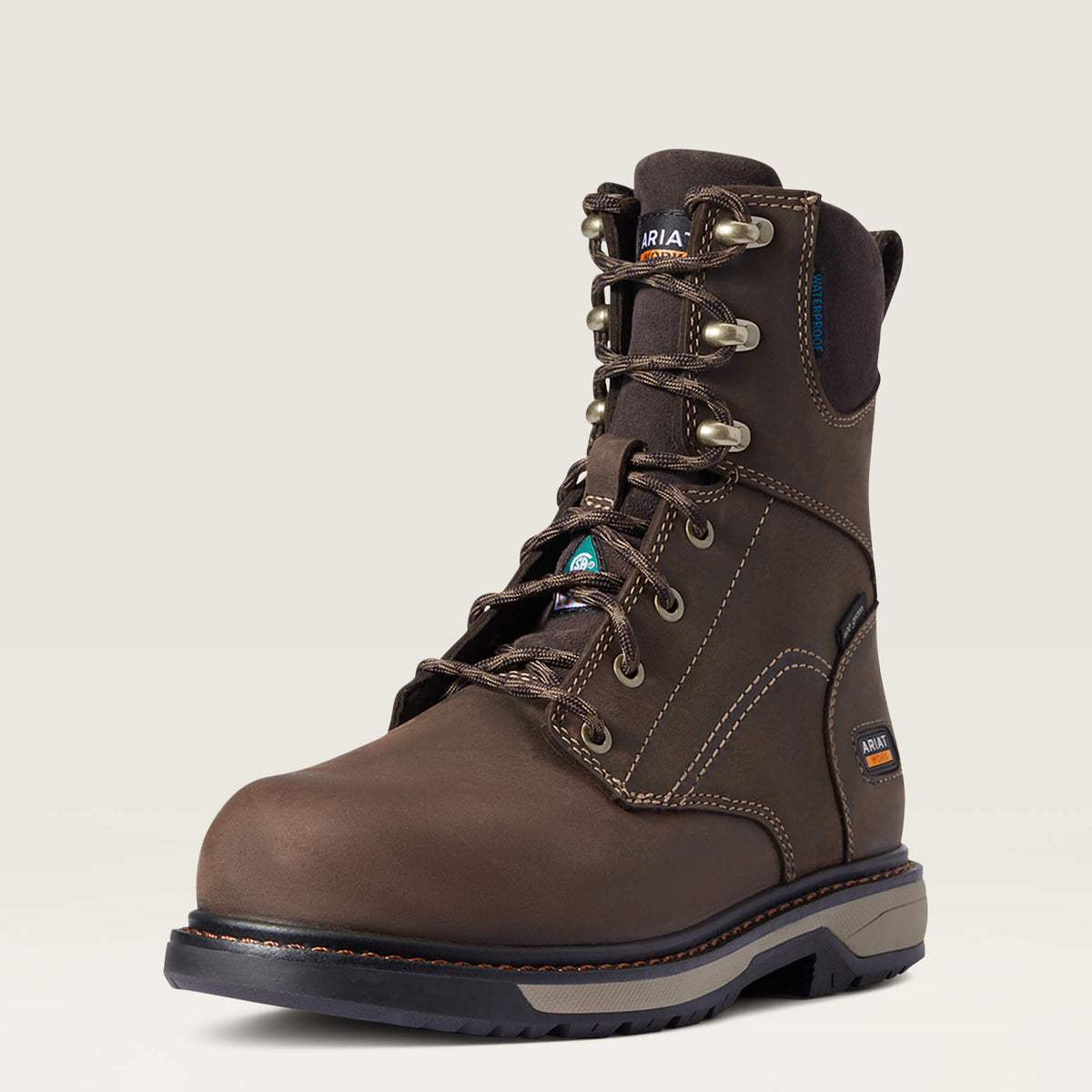 Ariat Recommended | Riveter 8" CSA Glacier Grip Waterproof 400g Composite Toe Work Boot