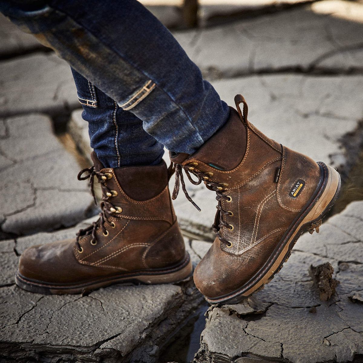 Ariat Recommended | Riveter 8" CSA Glacier Grip Waterproof 400g Composite Toe Work Boot