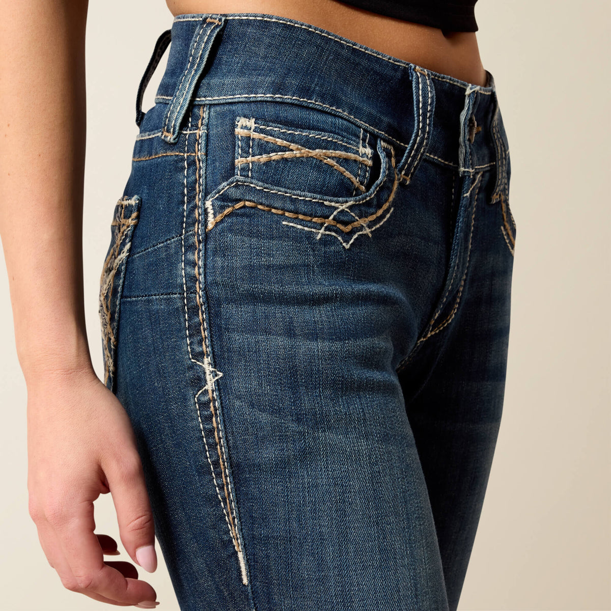 Ariat Customer Favorite | Mid Rise Entwined Festival Boot Cut Jeans
