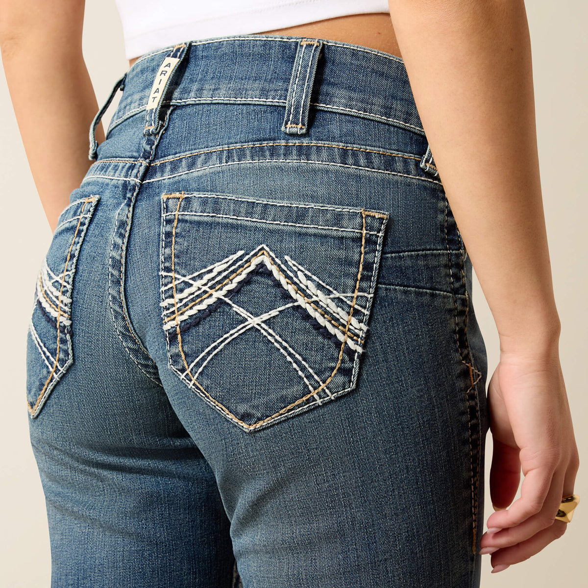 Ariat Value | R.E.A.L. Mid Rise Whipstitch Boot Cut Jean