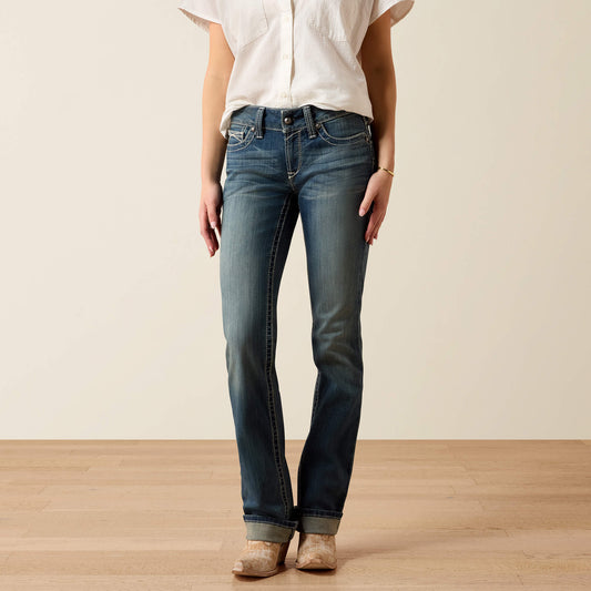 Ariat Essential | Mid Rise Icon Straight Leg Jean