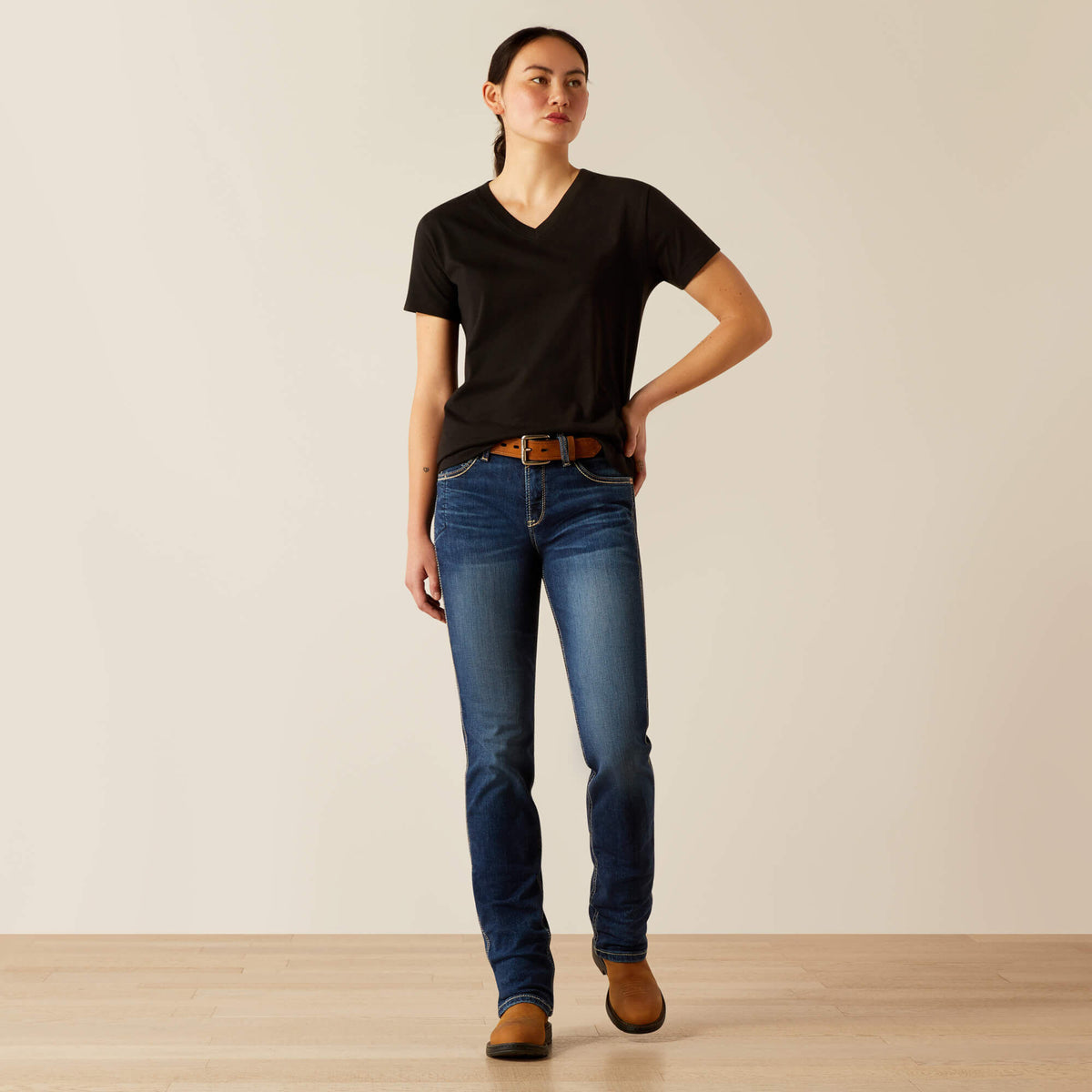 Ariat Value | Rebar Cotton Strong Standard V-Neck T-Shirt