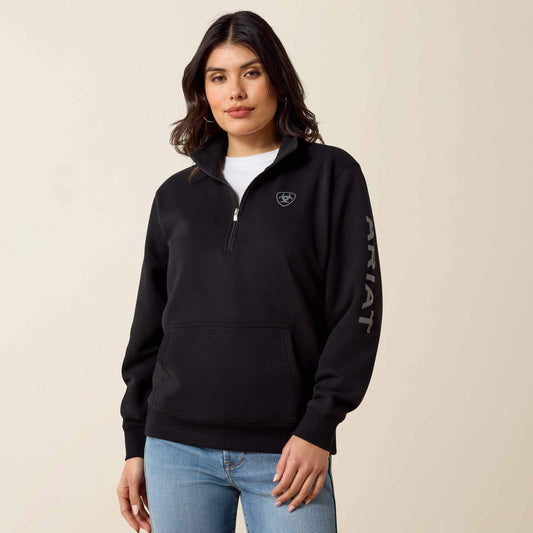 Ariat Great Value | Foundation Logo 1/2 Zip Sweatshirt