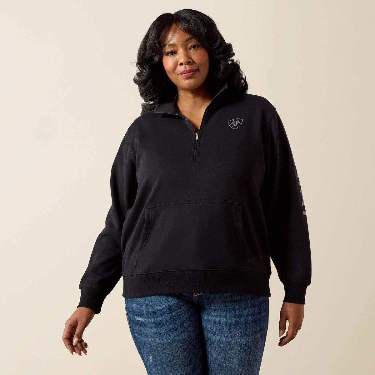 Ariat Great Value | Foundation Logo 1/2 Zip Sweatshirt