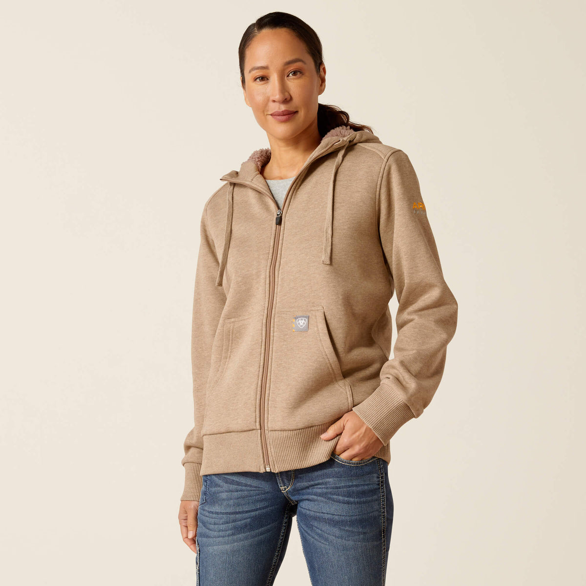 Ariat Premium | Rebar All-Weather Sherpa Full Zip Hoodie