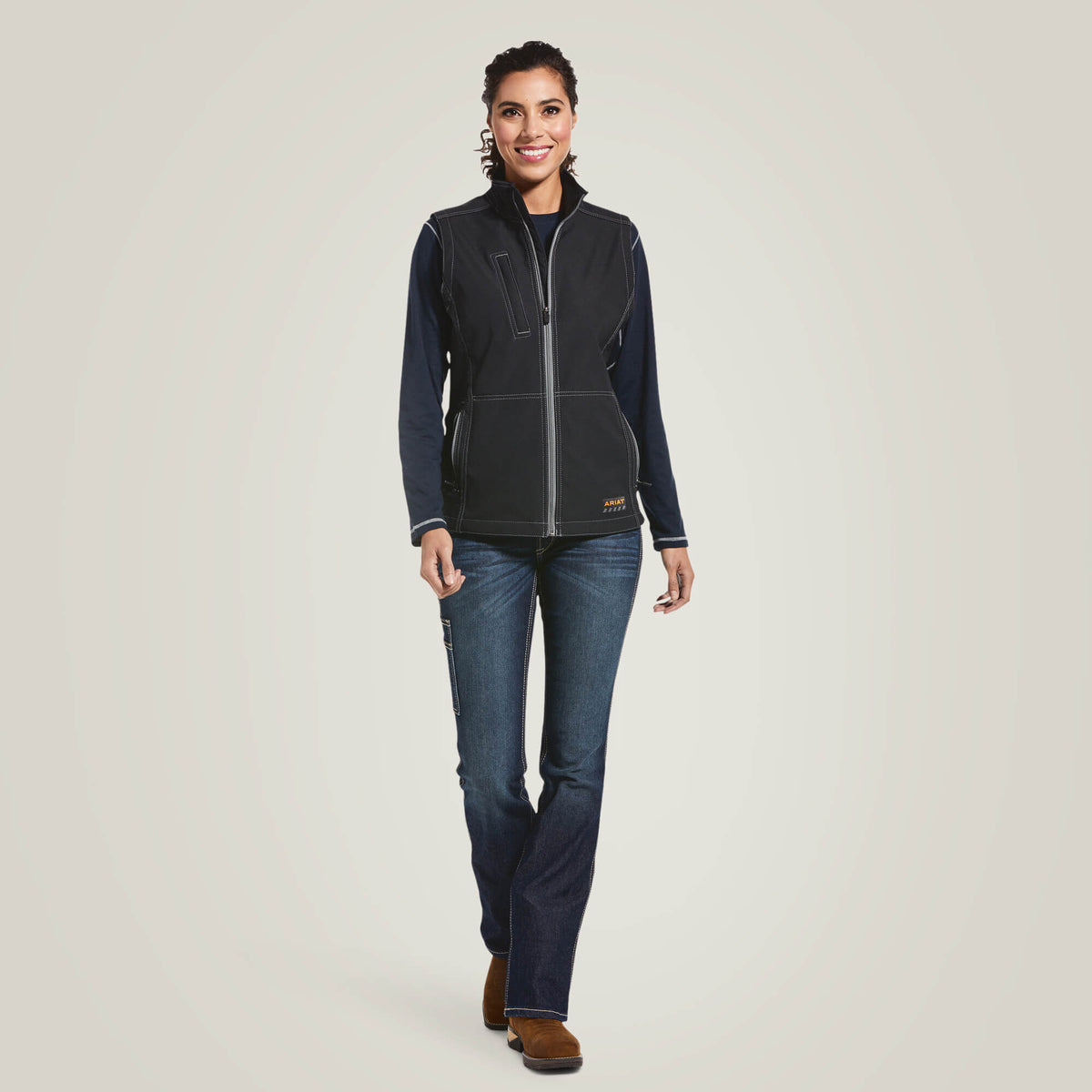Ariat Discount | Rebar Stretch Canvas Softshell Vest