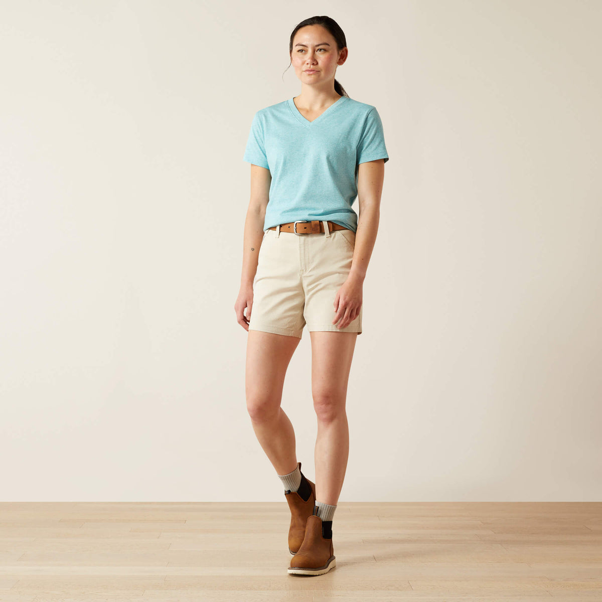 Ariat Popular | Rebar PR Made Tough 6" Short
