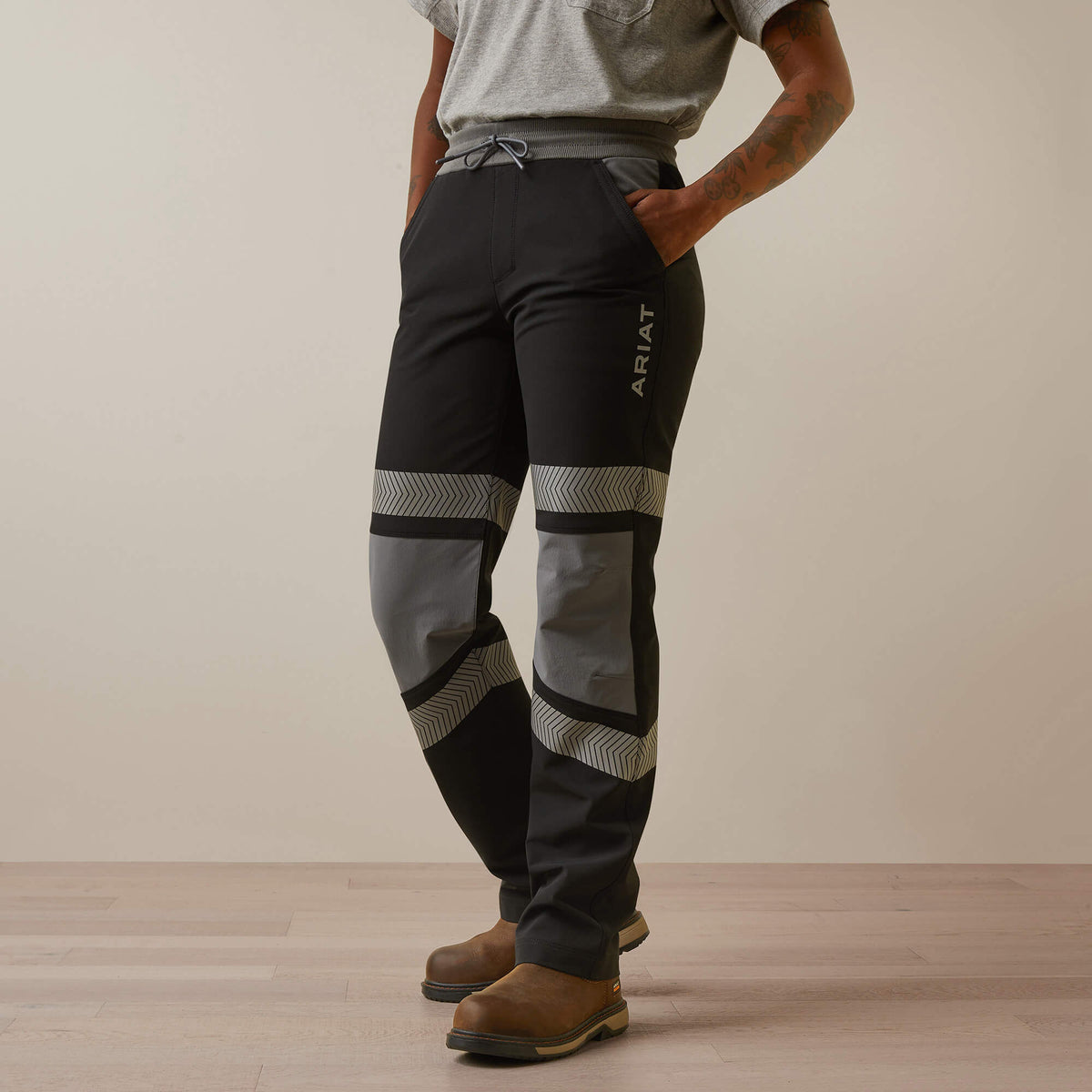 Ariat Quality | Rebar Perfect Rise Hi-Vis Pull-On DuraStretch Slim Leg Pants