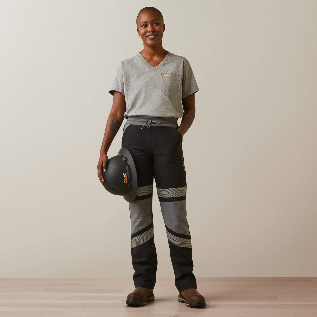Ariat Quality | Rebar Perfect Rise Hi-Vis Pull-On DuraStretch Slim Leg Pants