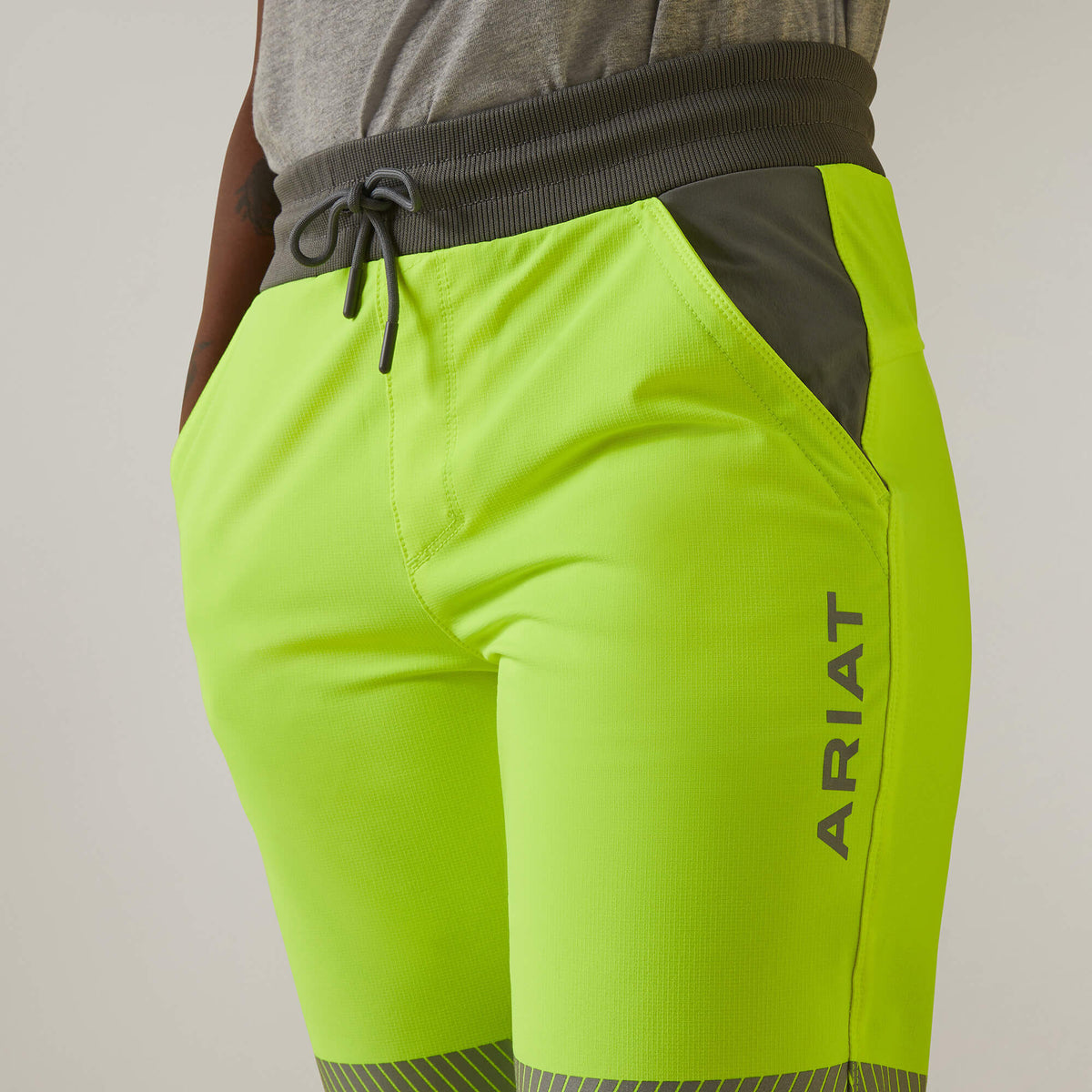 Ariat New | Rebar Perfect Rise Hi-Vis Pull-On DuraStretch Slim Leg Pants