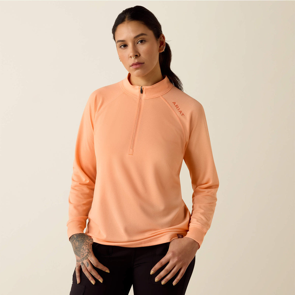 Ariat Sale | Rebar Heat Fighter 1/2 Zip T-Shirt
