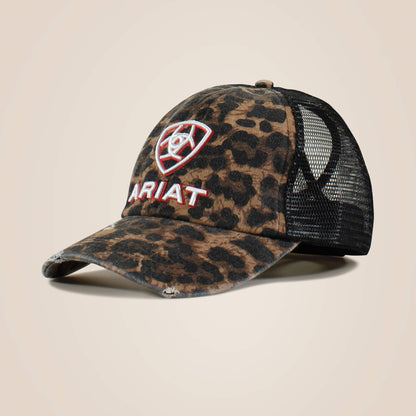 Ariat Deals | Embossed logo cheetah print cap