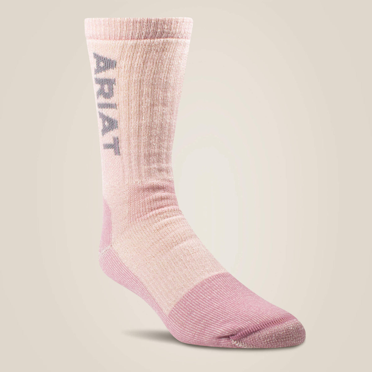 Ariat Featured | Midweight Merino Wool Blend Steel Toe Work Sock 2 Pair Multi Color Pack