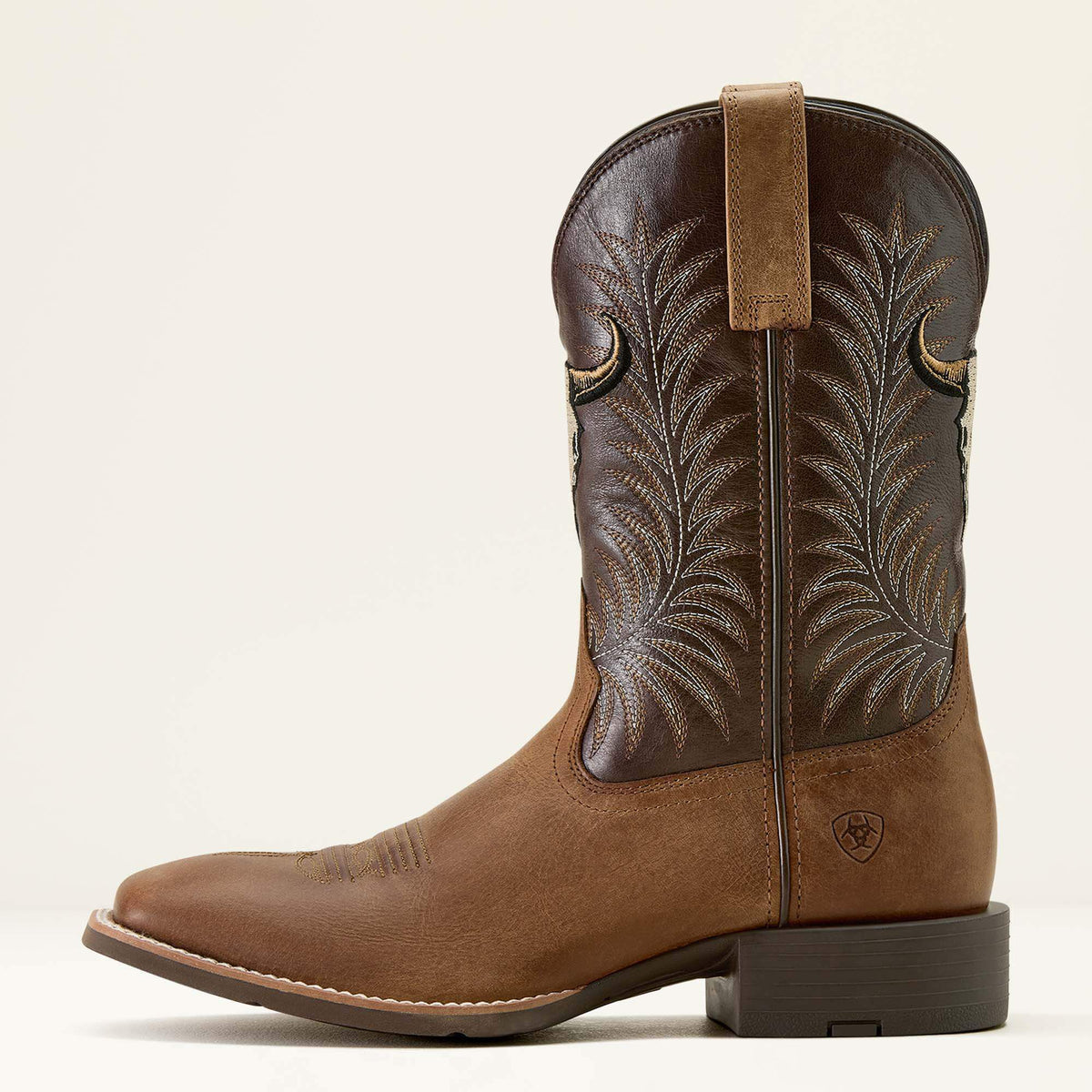Ariat Premium | Sport Steer Skull Wide Square Toe Cowboy Boot