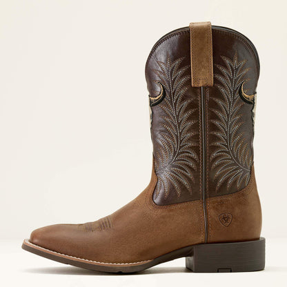 Ariat Premium | Sport Steer Skull Wide Square Toe Cowboy Boot