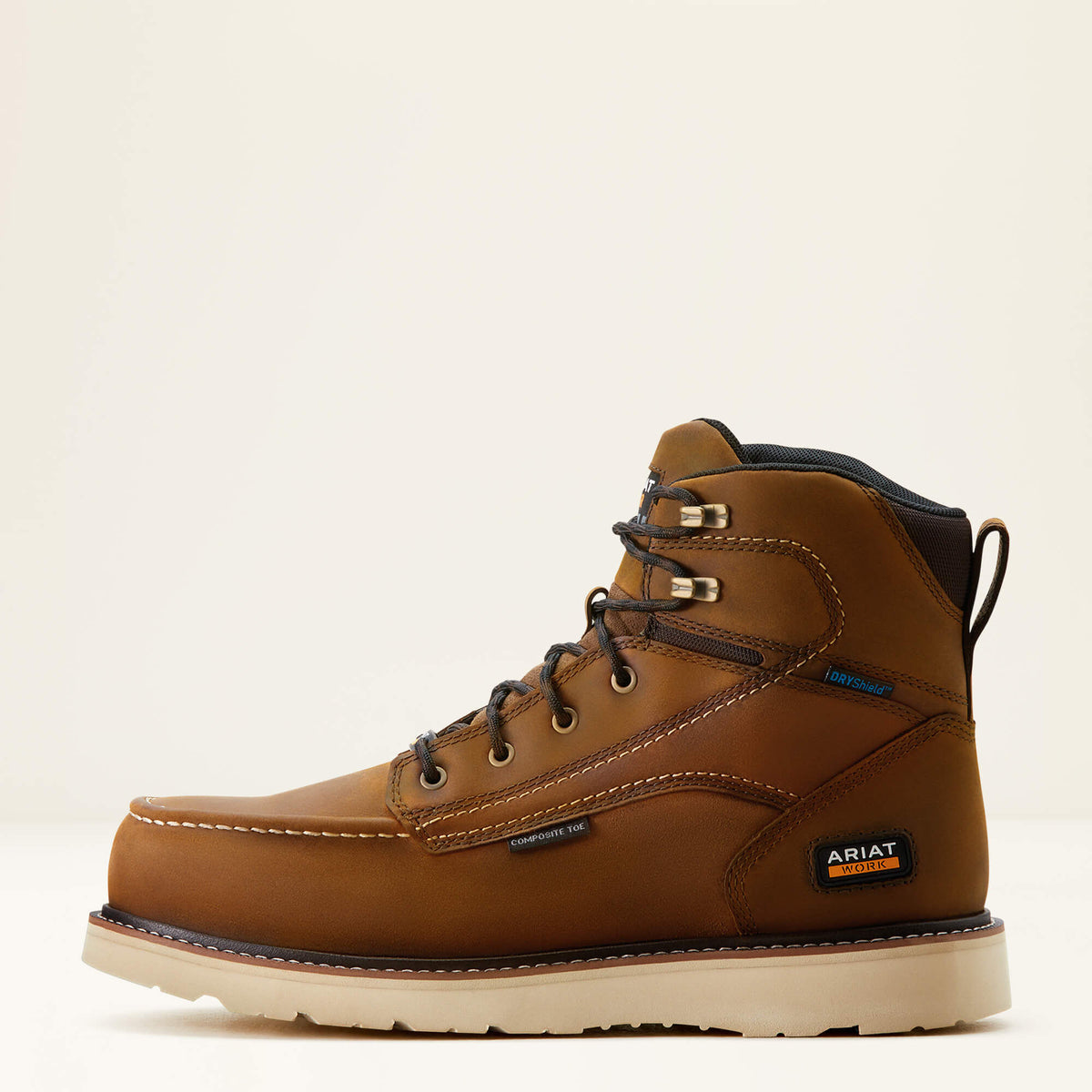 Ariat Best Seller | Rebar Wedge Moc Toe 6" Waterproof Composite Toe Work Boot