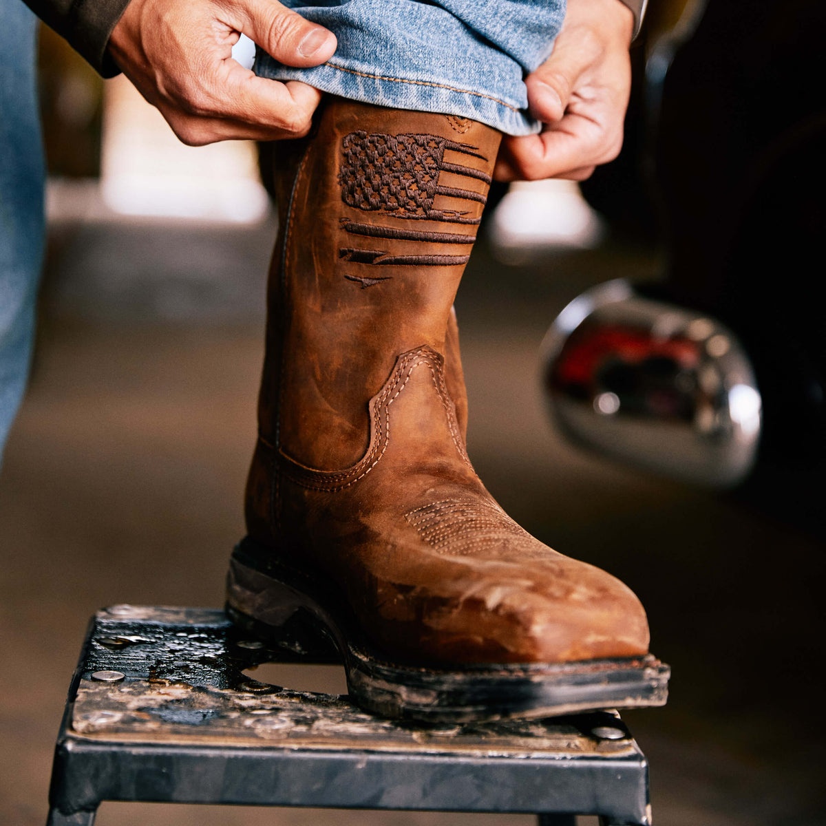 Ariat Best Seller | WorkHog XT Patriot Waterproof Carbon Toe Work Boot