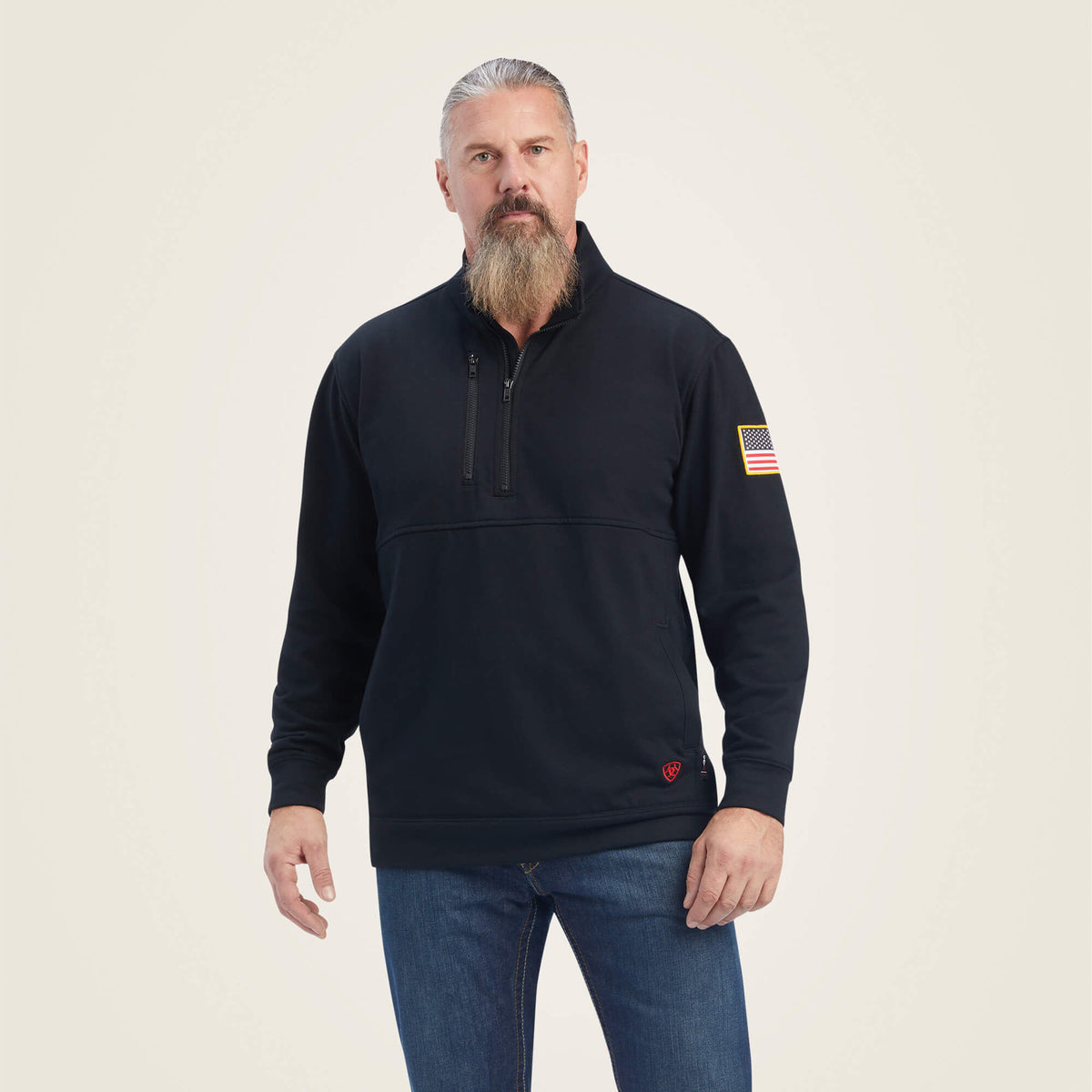 Ariat Best Seller | FR Durastrech Fleece 1/2 Zip Job Shirt
