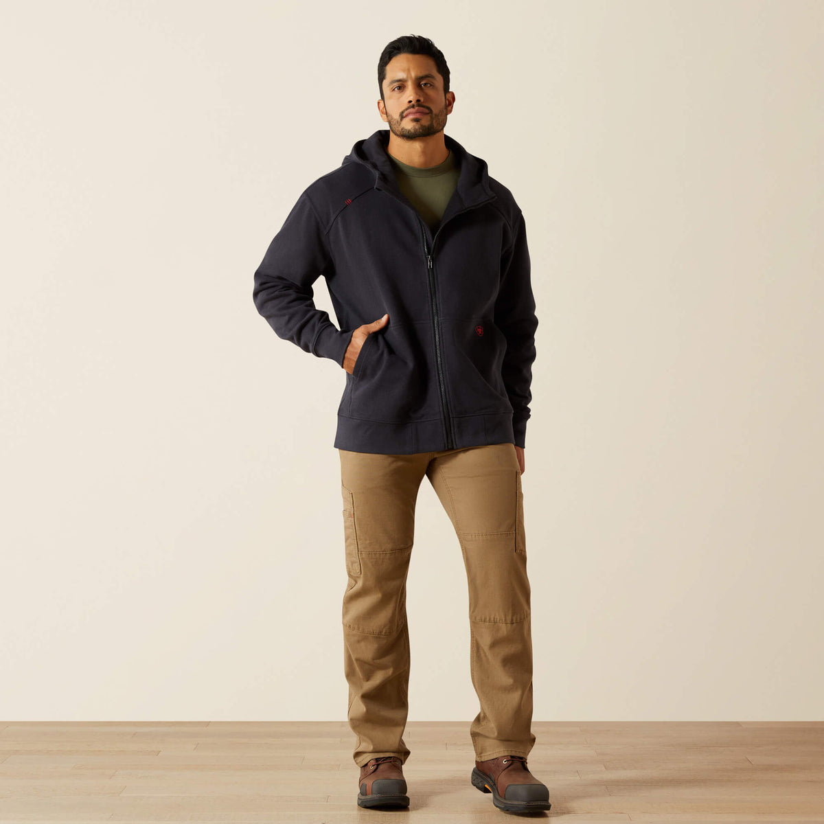 Ariat New | FR DuraStretch Heavyweight Fleece Full Zip Hoodie