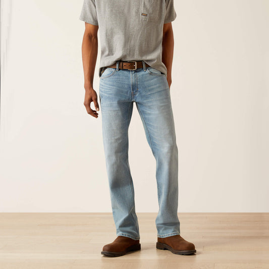 Ariat Discount | Rebar M4 Relaxed DuraStretch Basic Stackable Straight Leg Jean