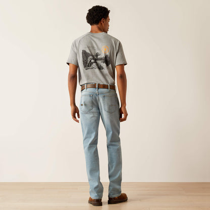 Ariat Discount | Rebar M4 Relaxed DuraStretch Basic Stackable Straight Leg Jean