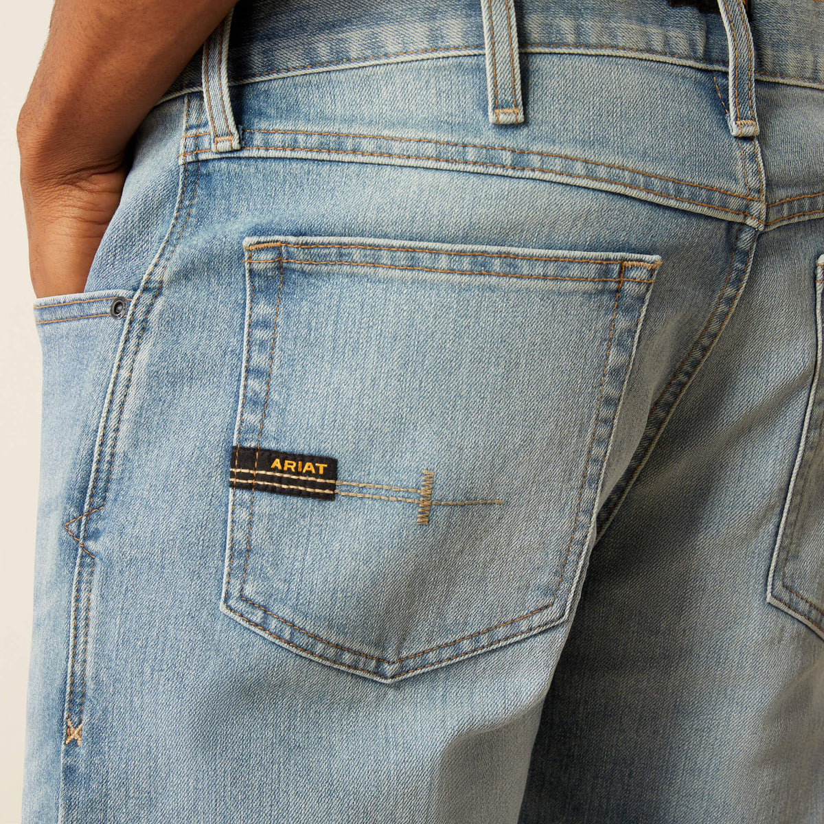 Ariat Discount | Rebar M4 Relaxed DuraStretch Basic Stackable Straight Leg Jean