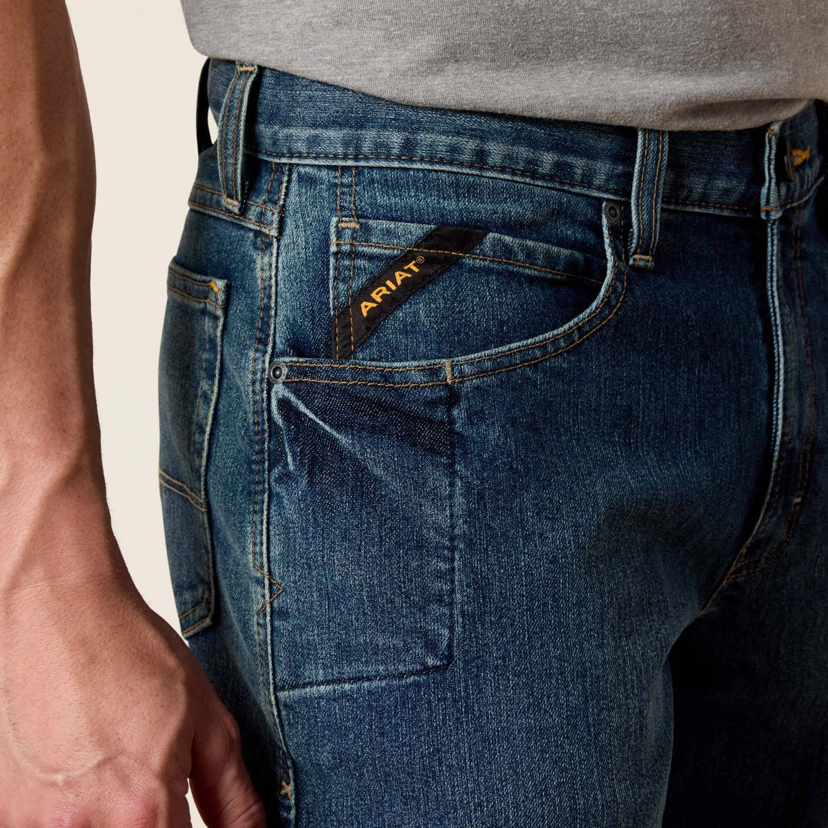 Ariat Hot Sale | Rebar M3 Loose DuraStretch Basic Stackable Straight Leg Jean