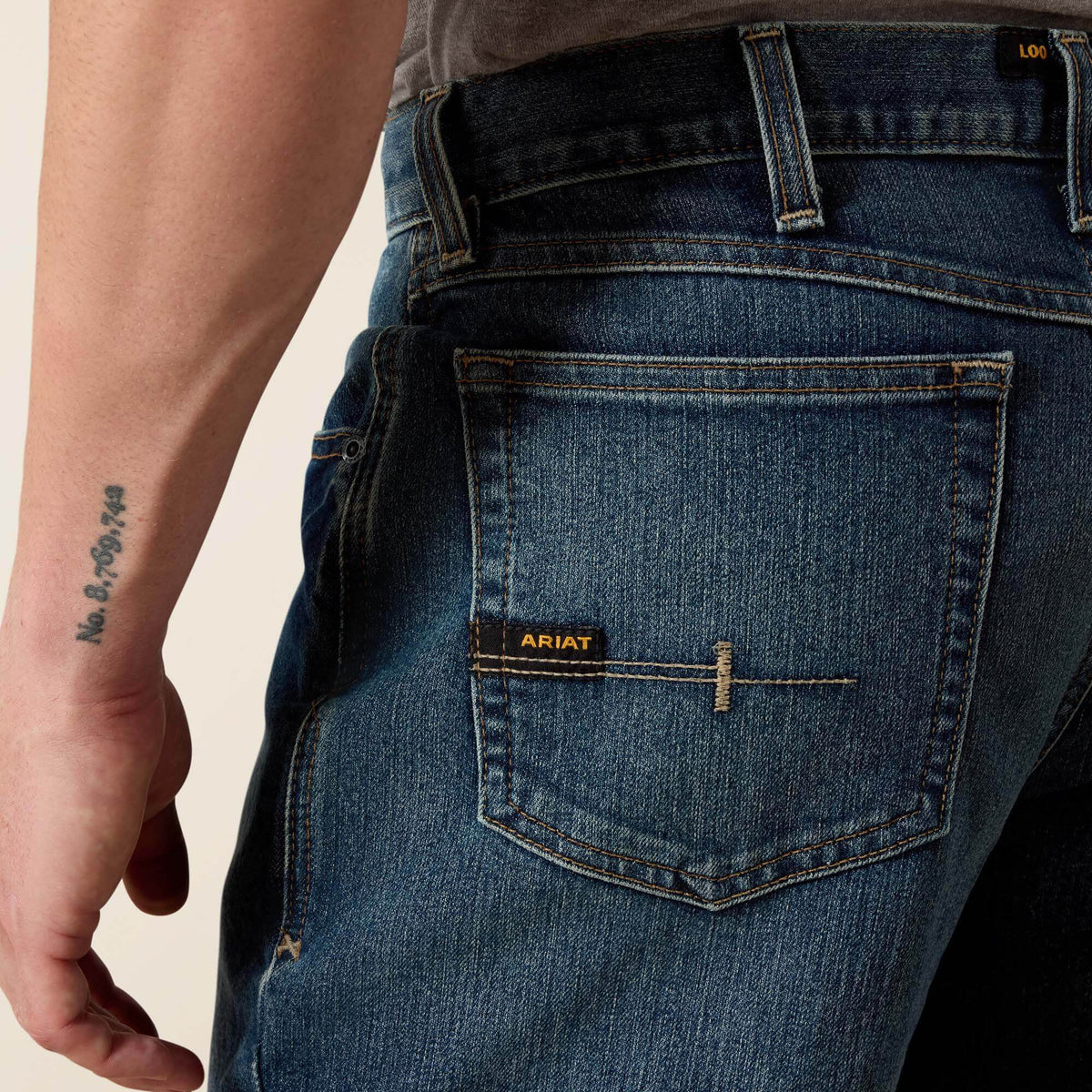 Ariat Hot Sale | Rebar M3 Loose DuraStretch Basic Stackable Straight Leg Jean