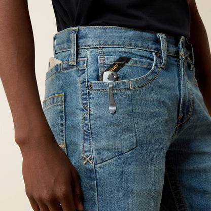 Ariat Great Value | Rebar M7 Slim Rail DuraStretch Straight Leg Jeans
