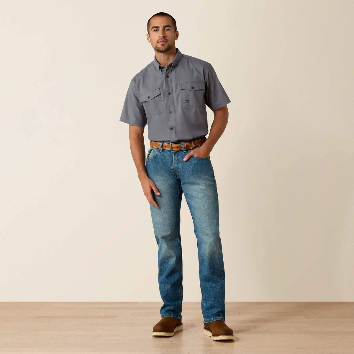 Ariat Sale | Rebar M5 DuraStretch Basic Stackable Straight Leg Jean
