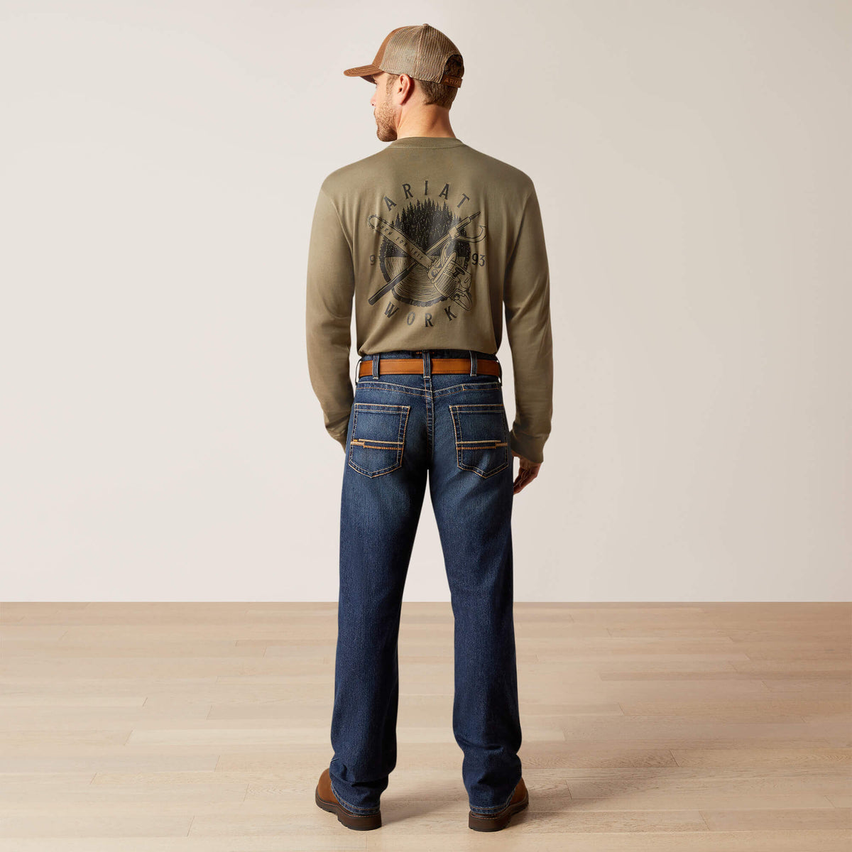 Ariat Essential | Rebar M5 Straight Rail DuraStretch Straight Leg Jeans
