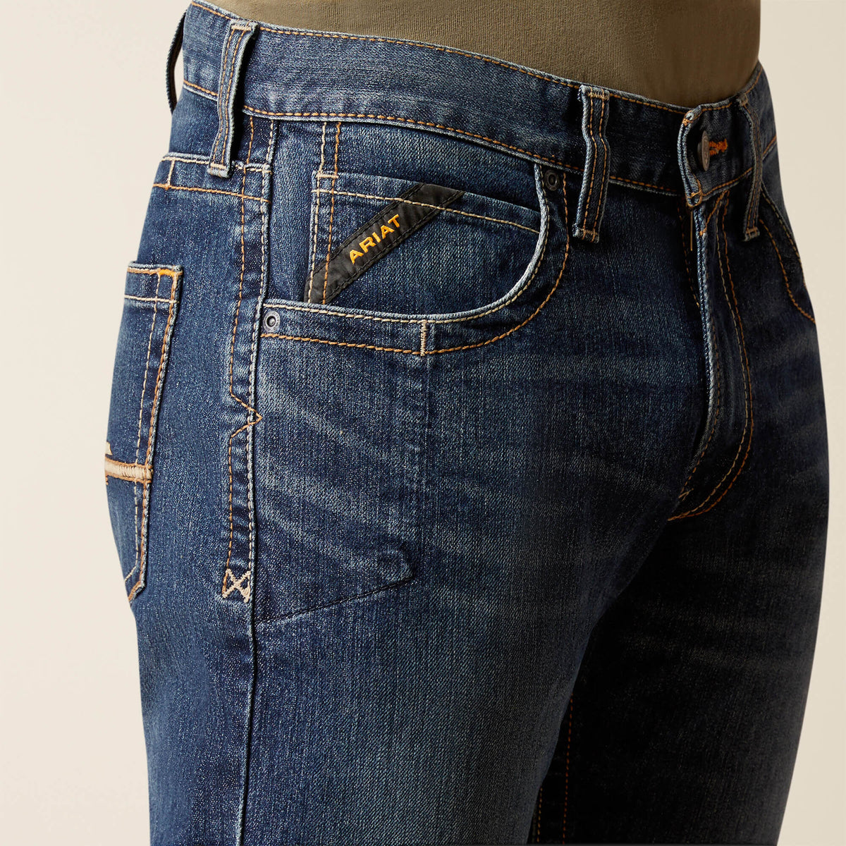 Ariat Essential | Rebar M5 Straight Rail DuraStretch Straight Leg Jeans