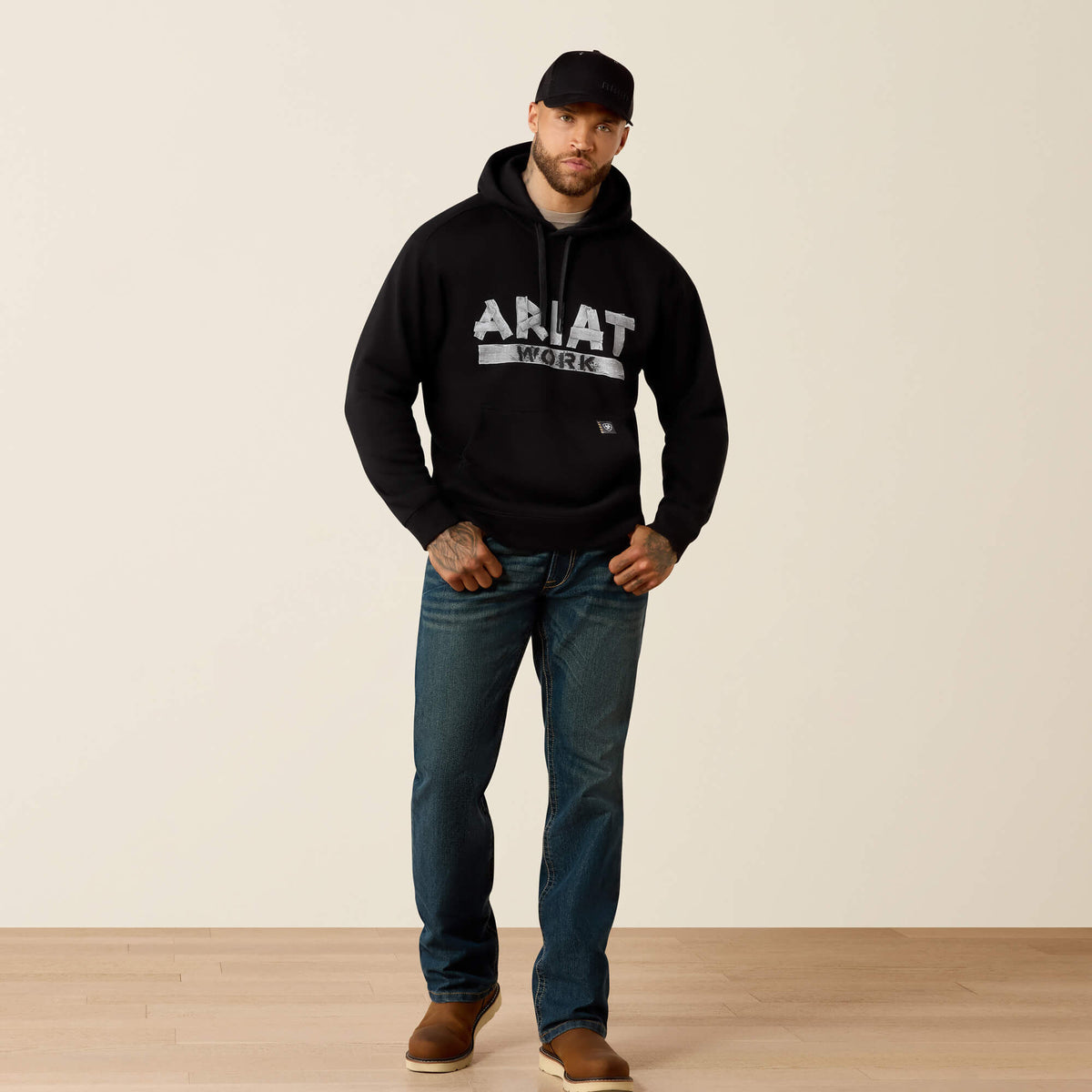 Ariat Quality | Rebar Lightweight Duct Logo Hoodie