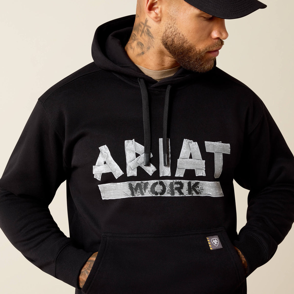 Ariat Quality | Rebar Lightweight Duct Logo Hoodie
