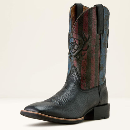 Ariat Trusted | Sport Liberty Antler Wide Square Toe Cowboy Boot