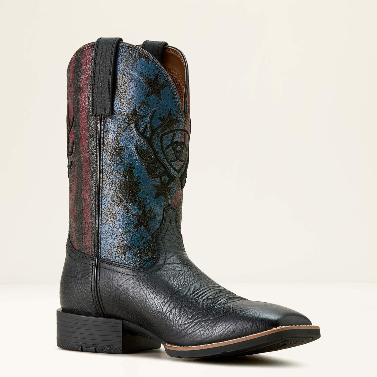 Ariat Trusted | Sport Liberty Antler Wide Square Toe Cowboy Boot