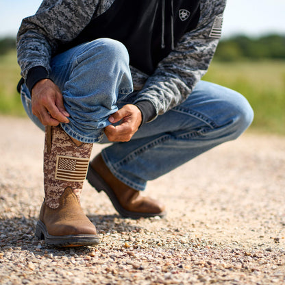 Ariat Best Seller | WorkHog Patriot Steel Toe Work Boot