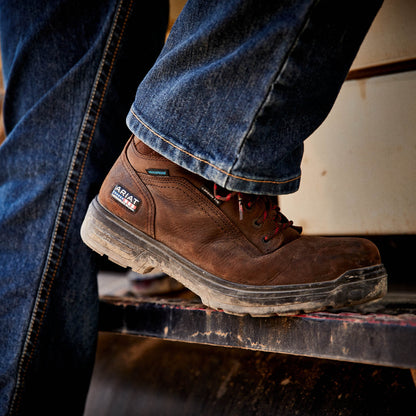 Ariat Discount | Turbo 6" USA Assembled Waterproof Carbon Toe Work Boot