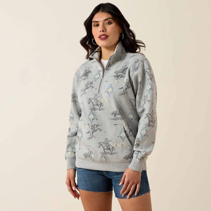 Ariat Top Pick | Sapphire 1/2 Zip Sweatshirt