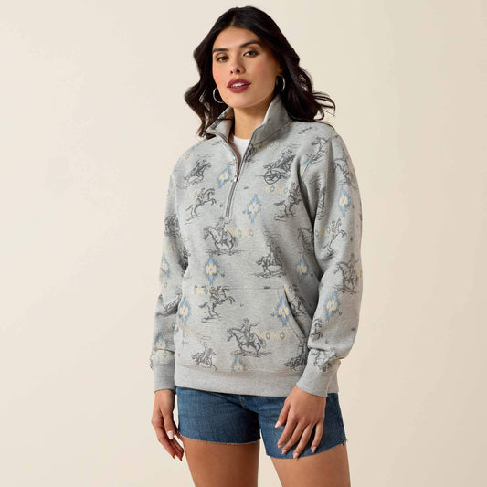 Ariat Top Pick | Sapphire 1/2 Zip Sweatshirt
